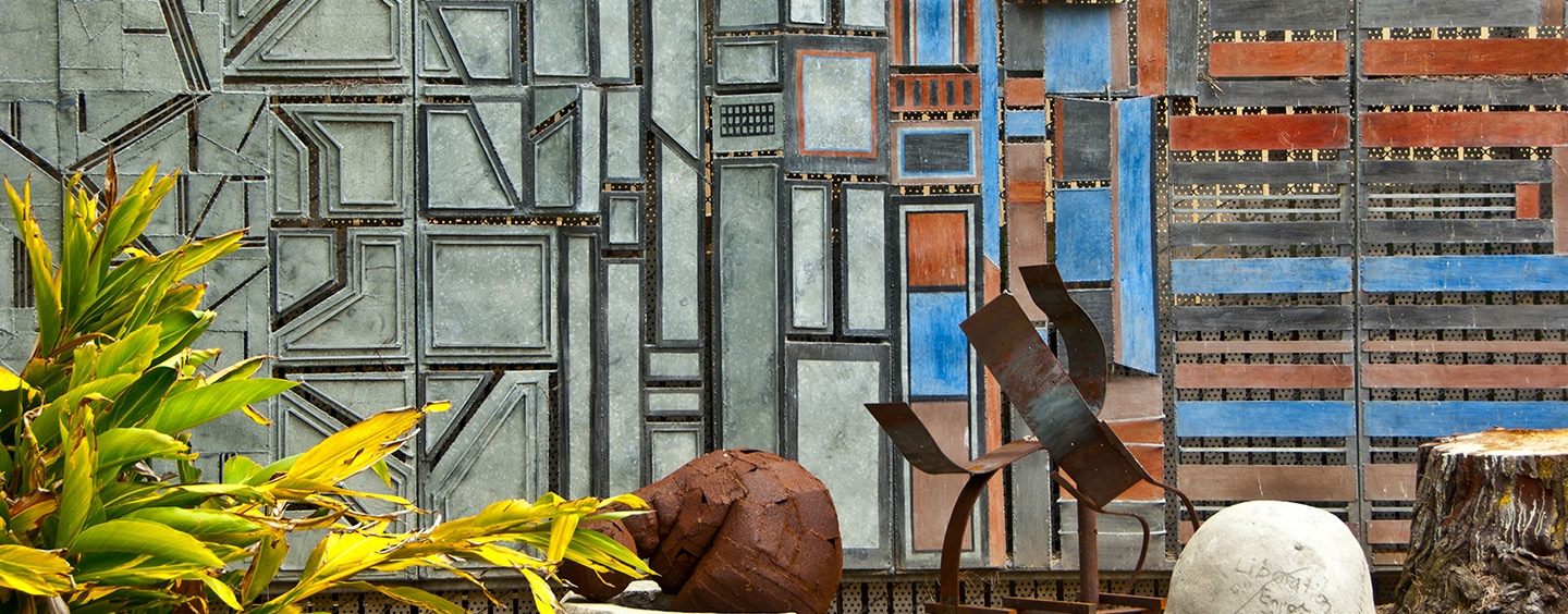 Wall of art on the SF State campus