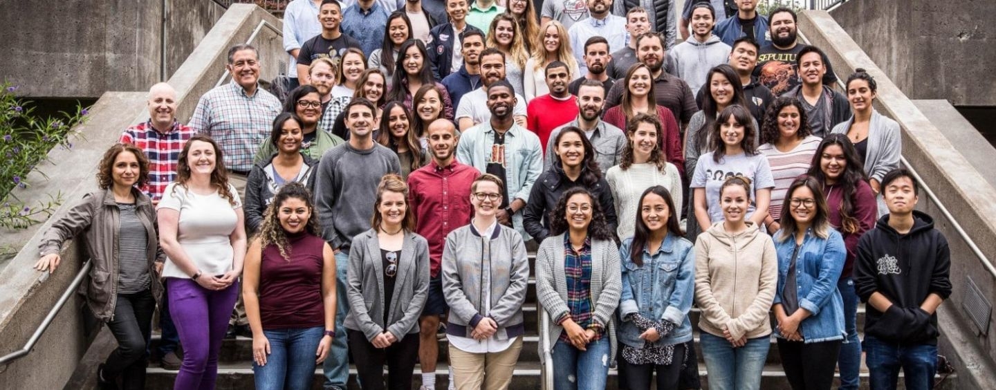 Pre-Health students in a large group